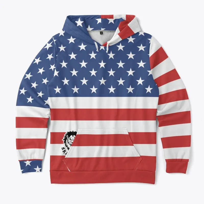 Skavenjah American All-Over Print Hoodie